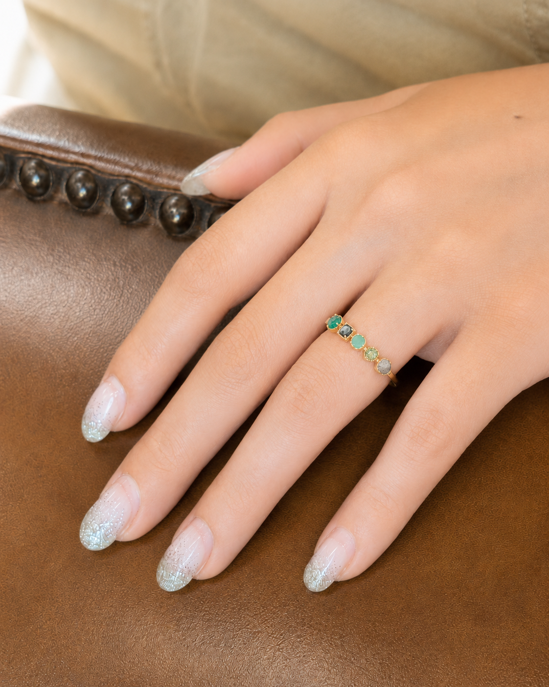 K10 Multi-Stone Ring