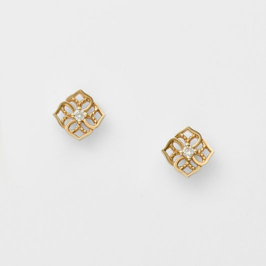 K10 Diamond Earrings