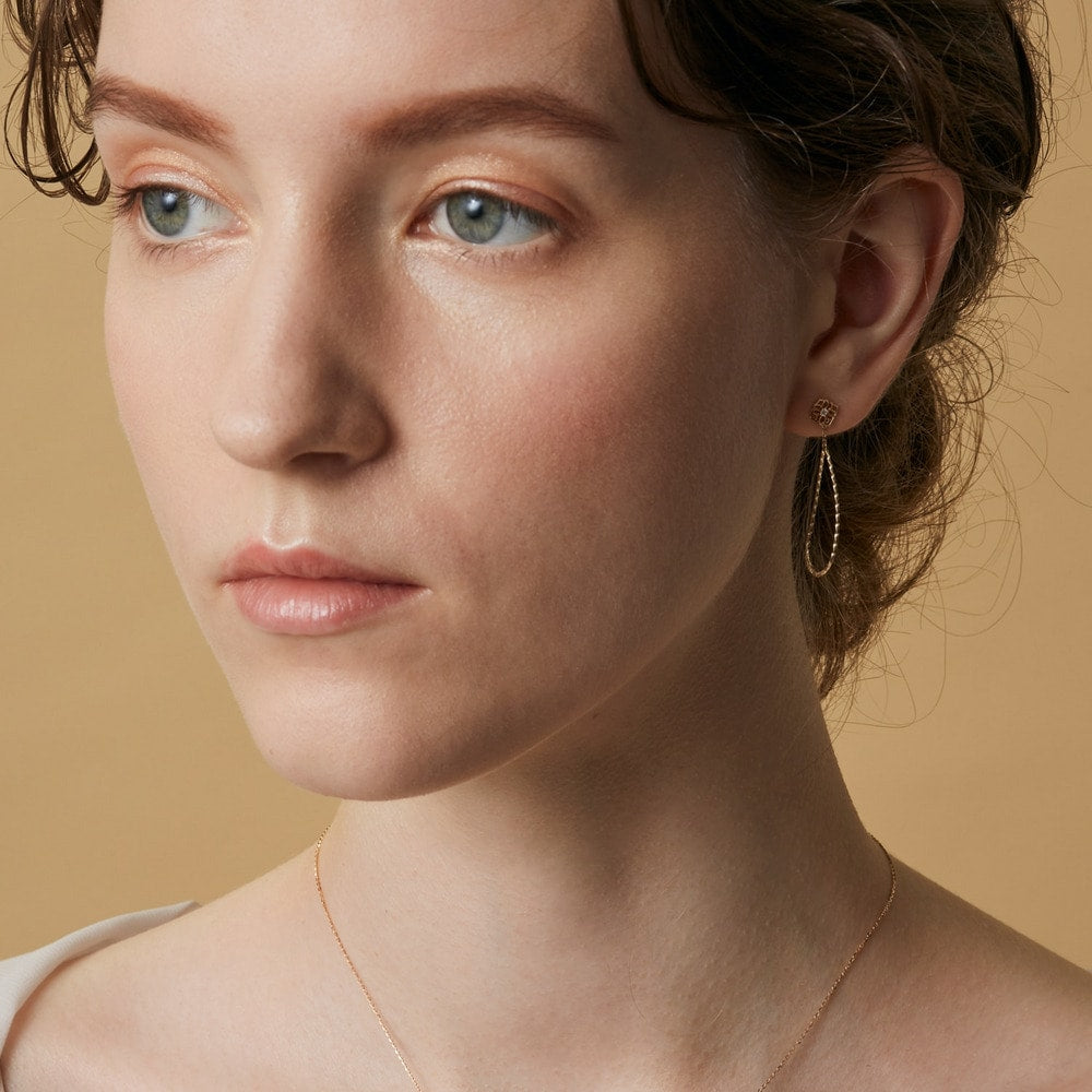 K10 Diamond Earrings