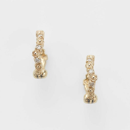 K10 Diamond Earrings
