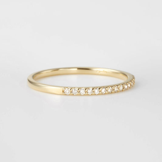 K18 Half Eternity Ring