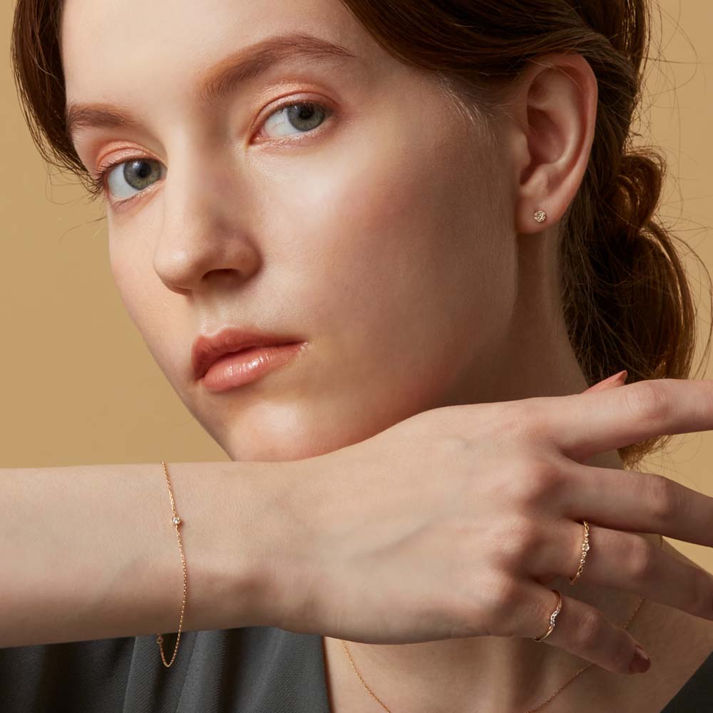 K10 Diamond Earrings