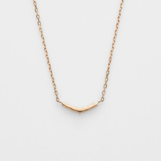 K10 Diamond Necklace (Pink Gold)