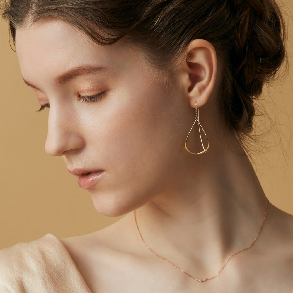 K10 Diamond Necklace (Pink Gold)