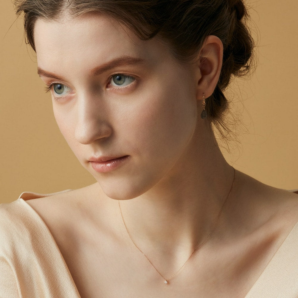 K18 Diamond Necklace (0.05Ct)