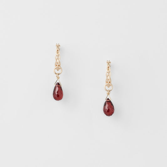 K10 Garnet Earring Set