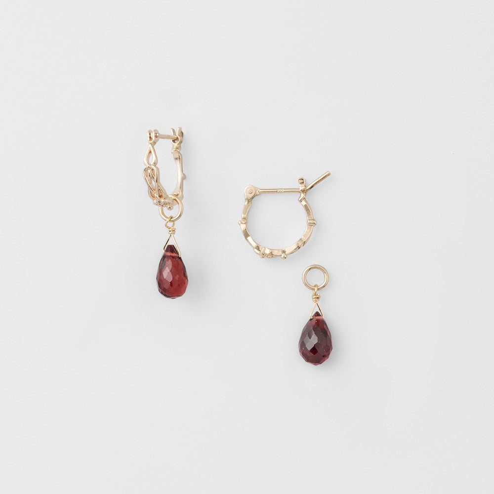 K10 Garnet Earring Set