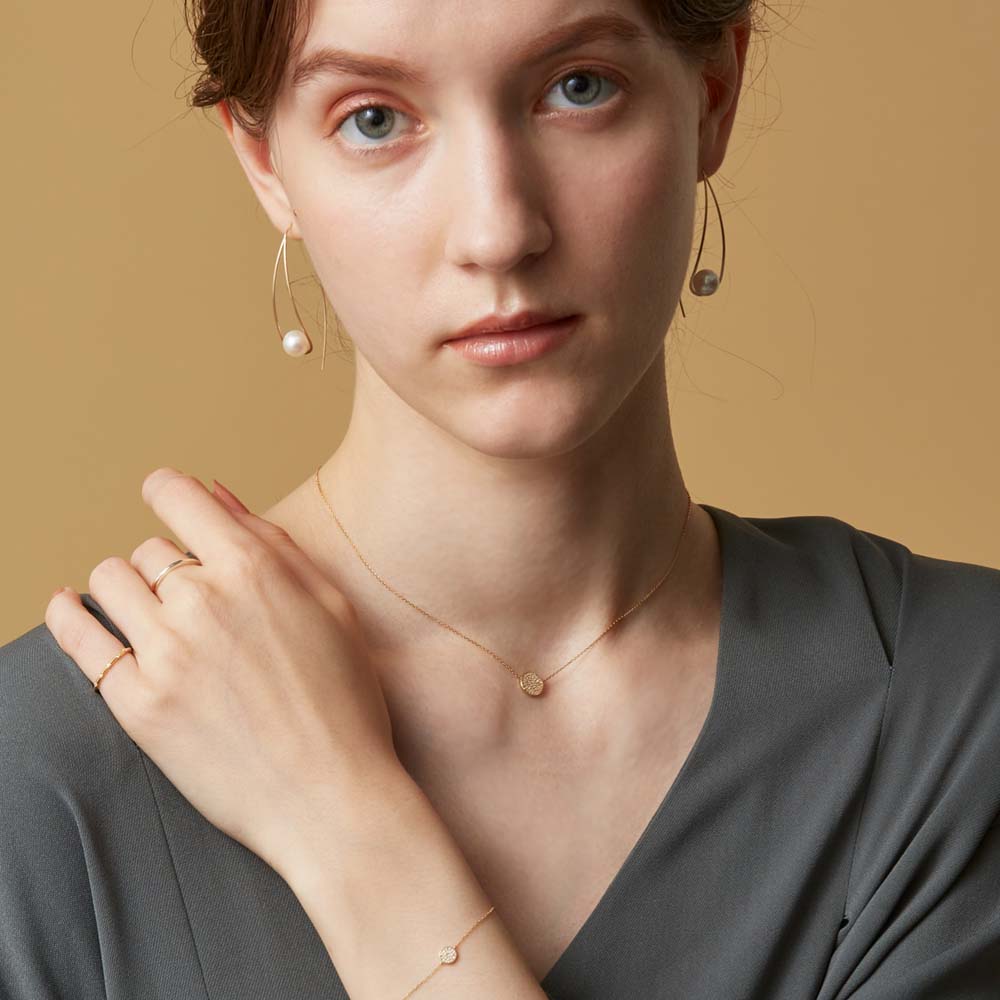 K18 Diamond Pinky Ring