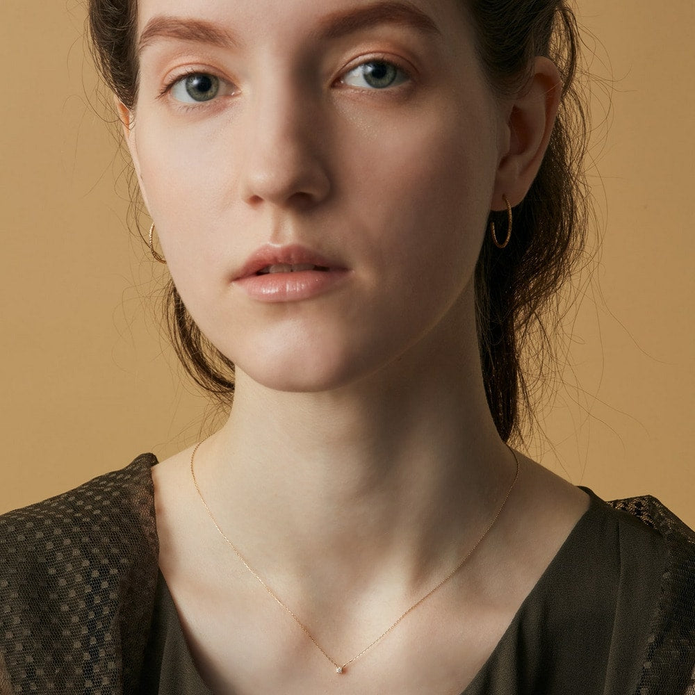 K18 Diamond Necklace (0.03Ct)