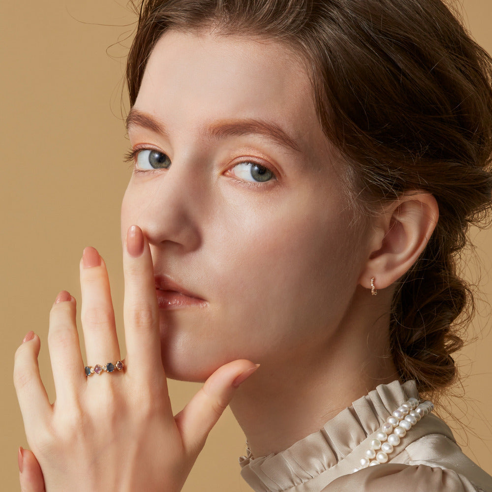 K10 Multi-Stone Ring