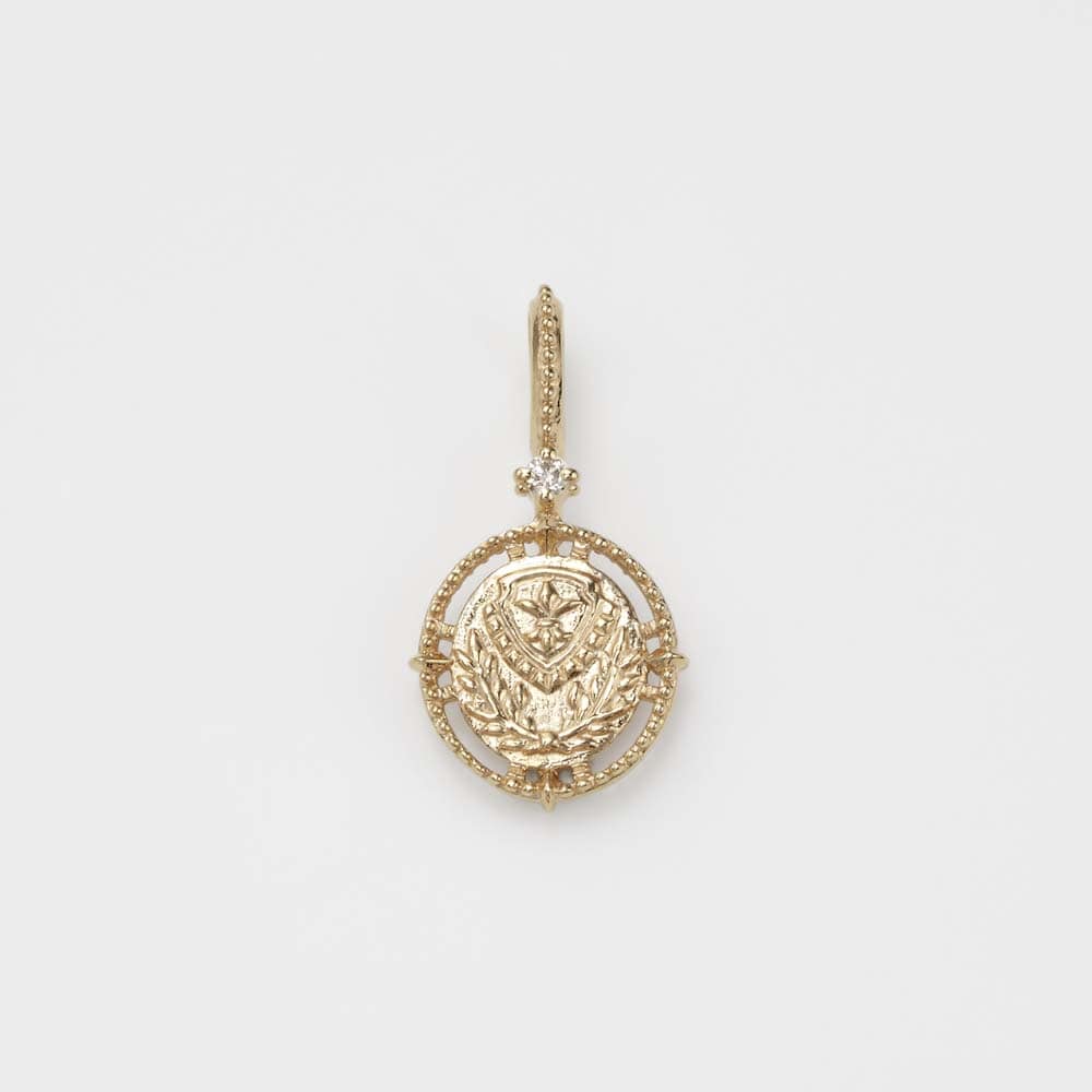 agete✨K10✨necklace✨Gold✨<No.2866> K10 Coin Motif Charm – agete-global