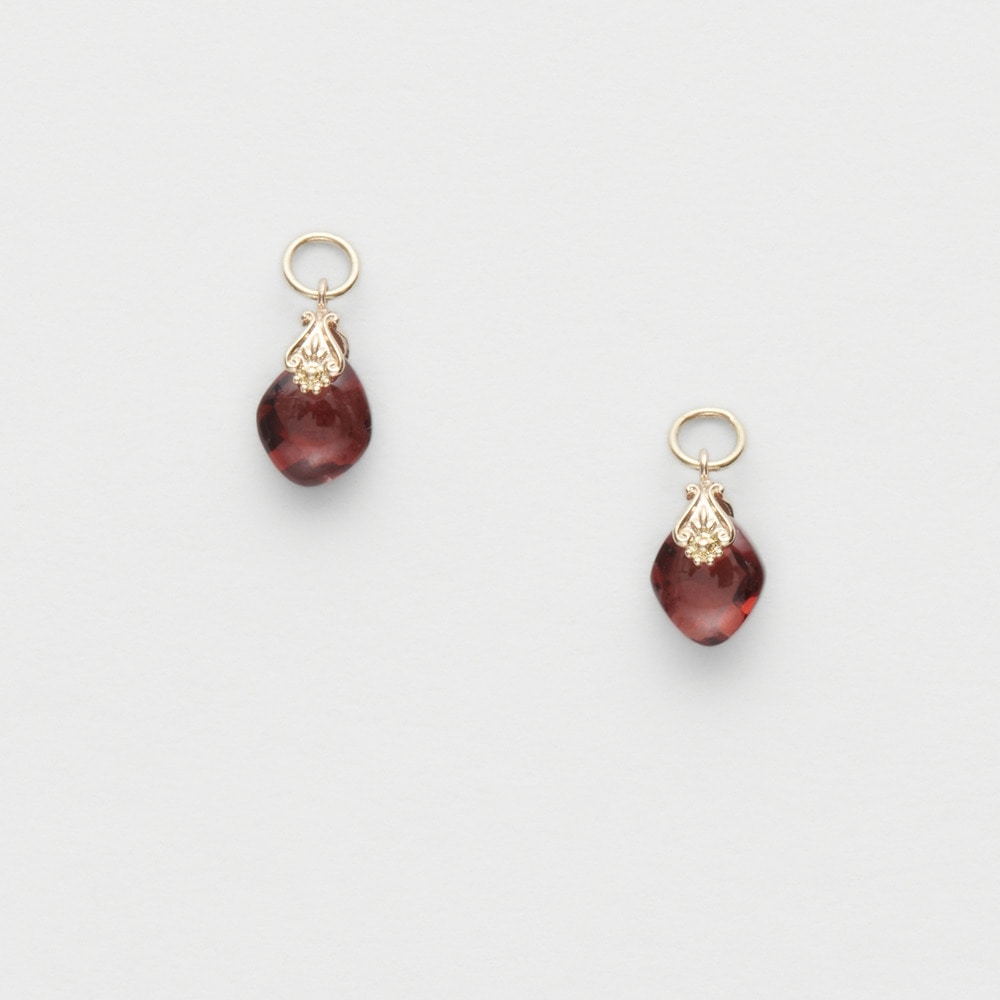 K10 Garnet Earring Charm – agete-global