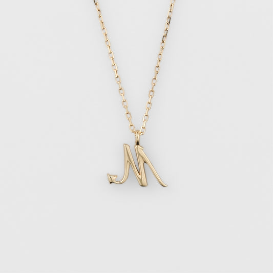 Initial M/K10 Diamond Necklace