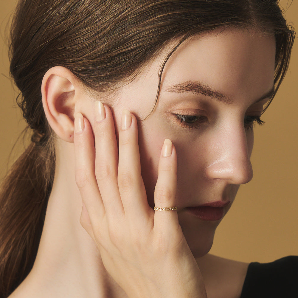 K10 Diamond Pinky Ring