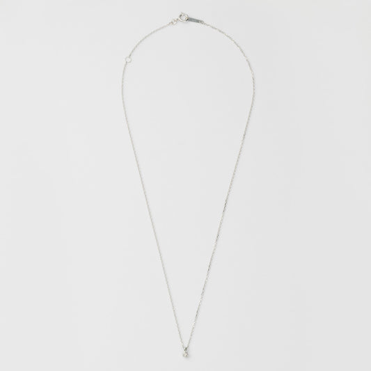 Silver Diamond Necklace (0.03 Ct)