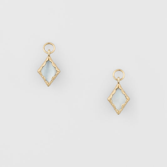 K10 Quartz/Shell Earring Charm