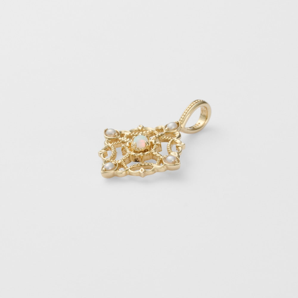 K14 Opal Charm
