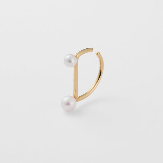 Gold Pearl Ear Cuff (Single Ear)