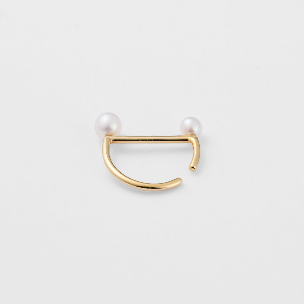 Gold Pearl Ear Cuff (Single Ear)