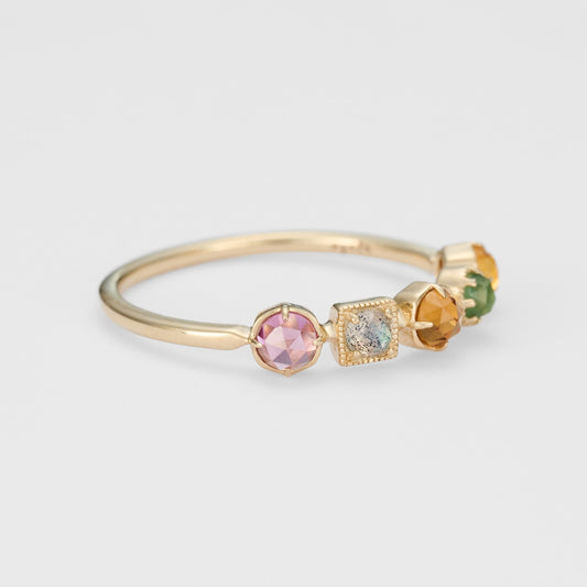 K10 Multi-Stone Ring