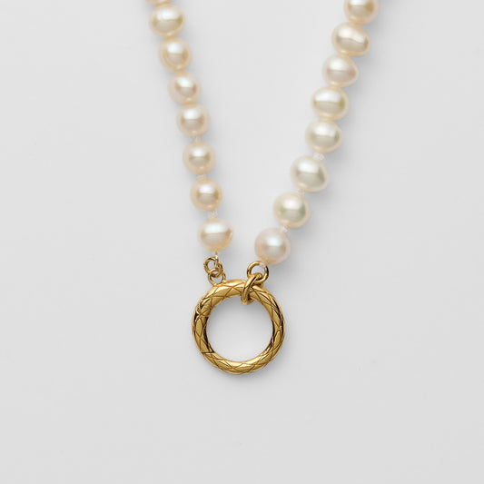 Gold Pearl Necklace