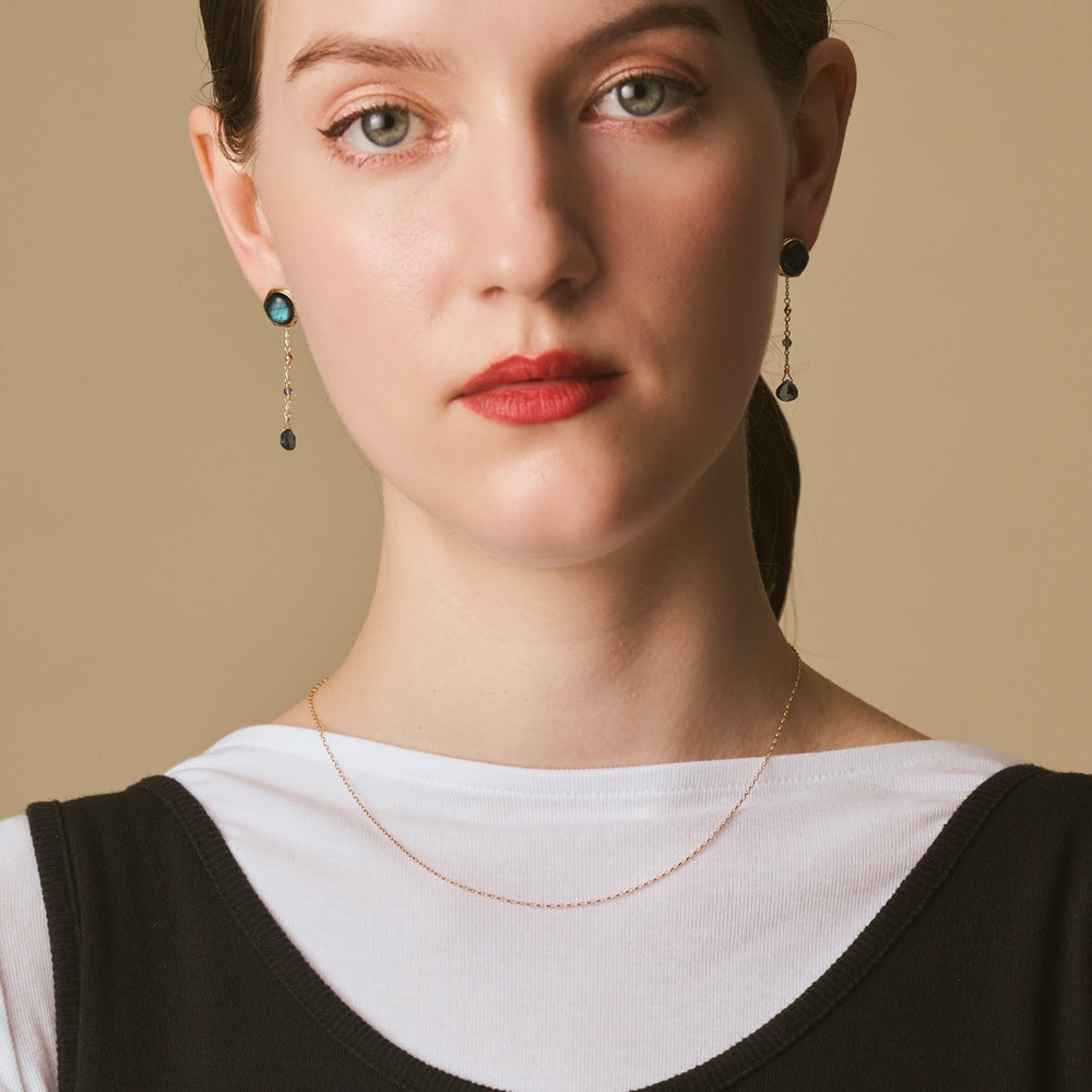 K10 Topaz/Iolite Earring Charm