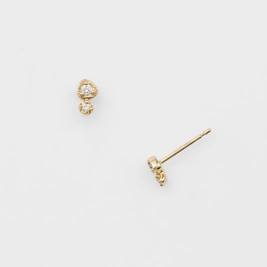 K10 Diamond Earrings (0.02Ct)