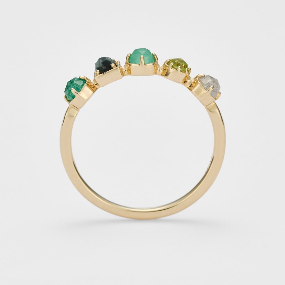 K10 Multi-Stone Ring