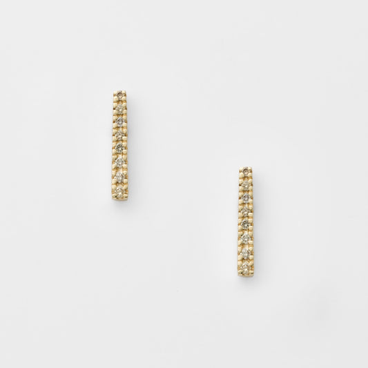 K10 Diamond Earrings