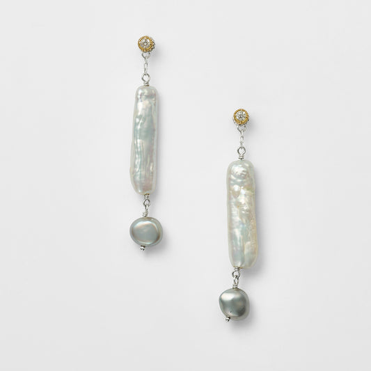 Silver Pearl Earring Charm