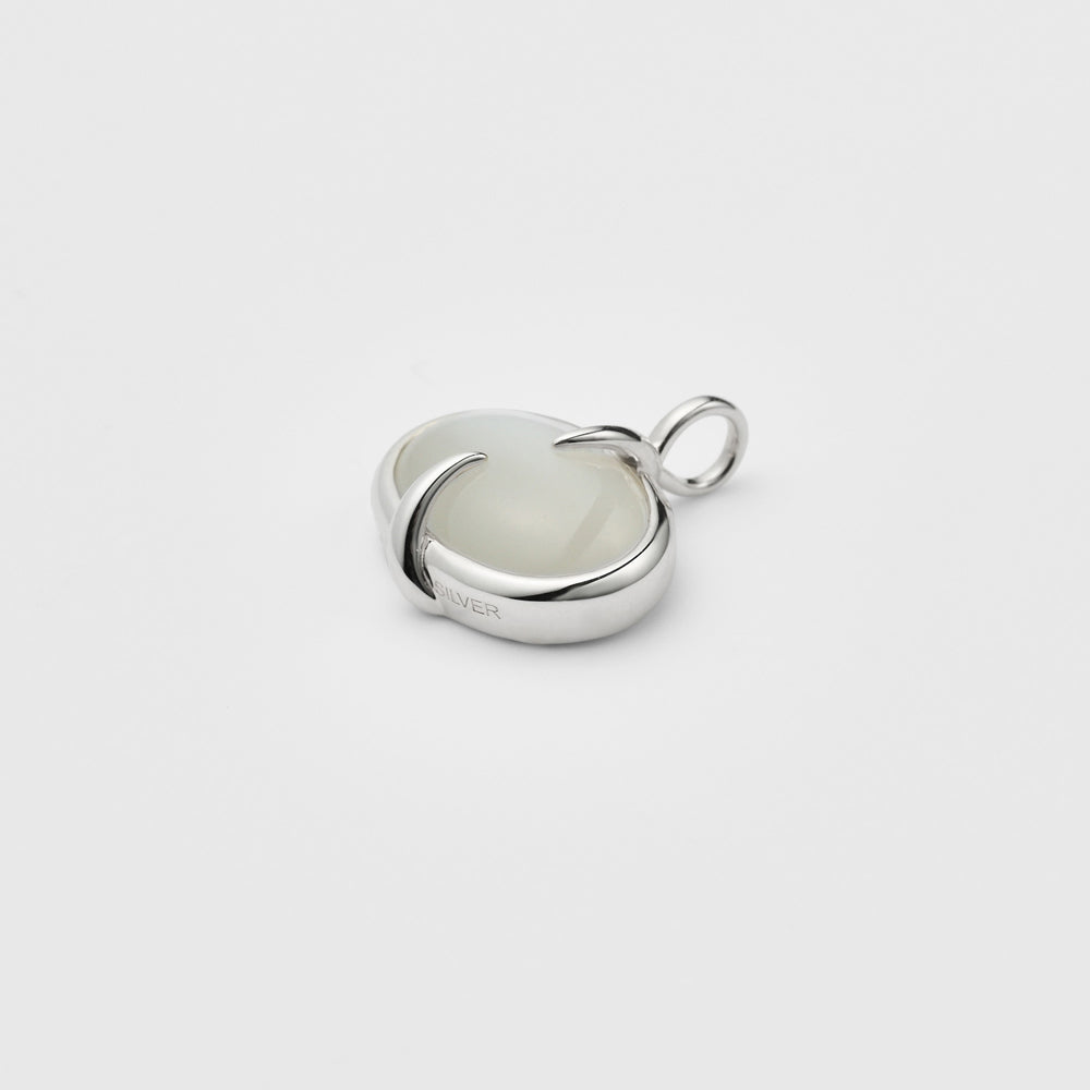Silver Moonstone Charm