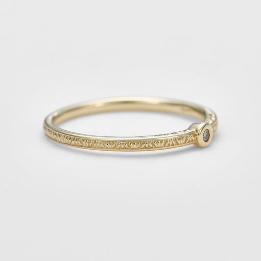 K10 Brown Diamond Ring