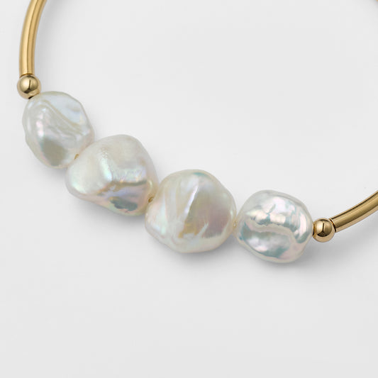 Gold Pearl Bracelet