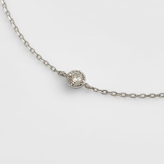 Platinum Diamond Bracelet (0.03Ct)