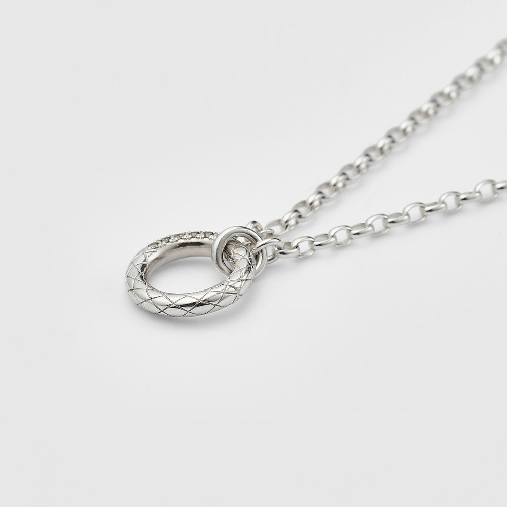 Silver Diamond Necklace