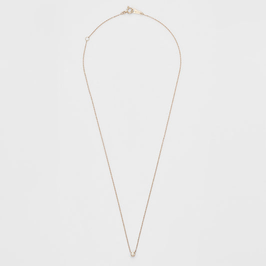 K10 Diamond Necklace (0.03Ct/Pink Gold)