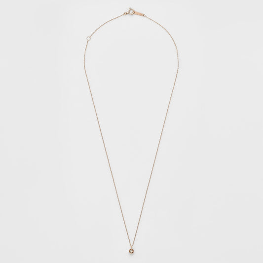 K10 Diamond Necklace (0.03Ct/Pink Gold)