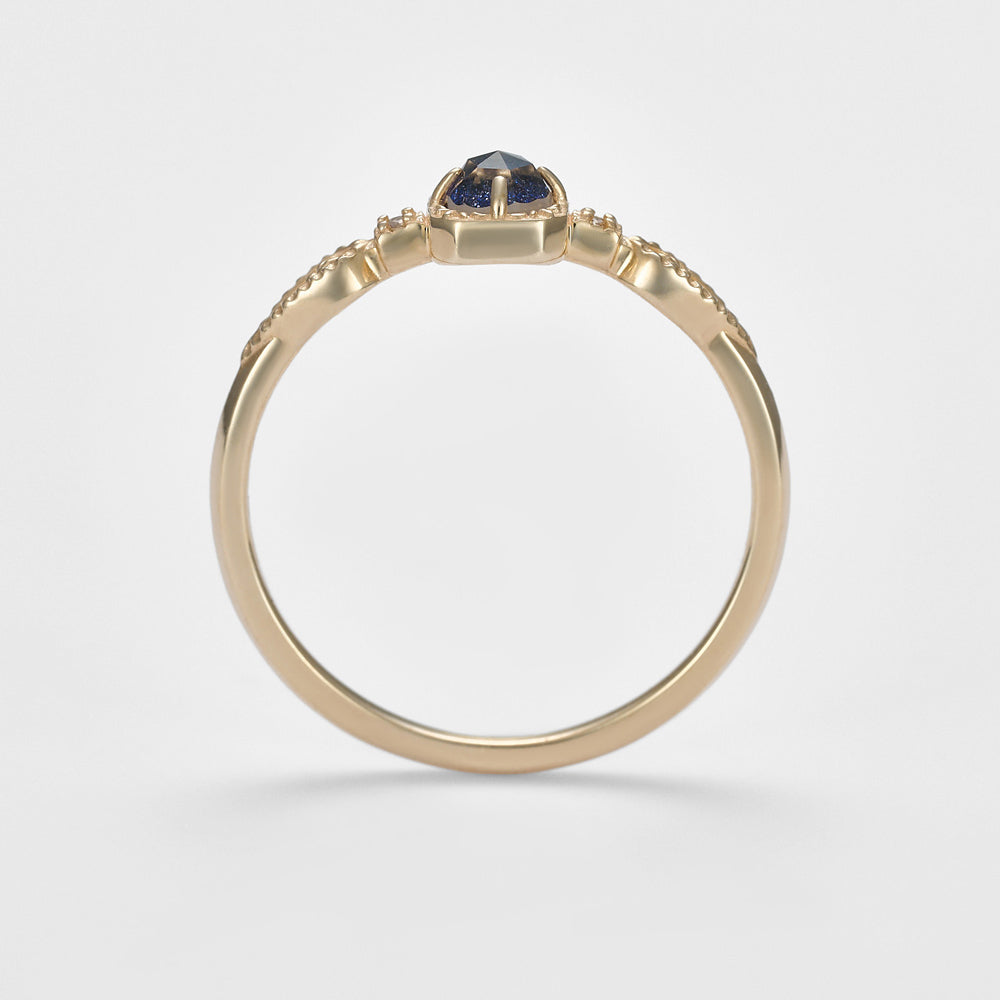 K5 Purple Gold/Quartz Ring