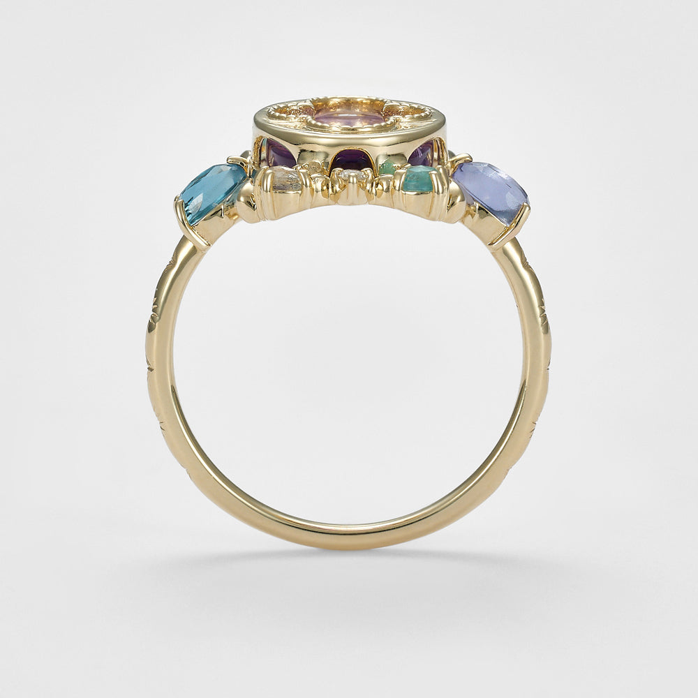 K10 Multi-Stone Ring