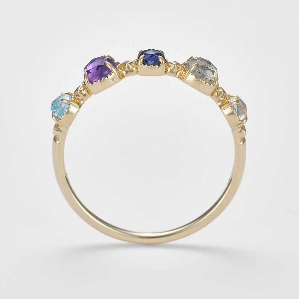 K10 Multi-Stone Ring (L)