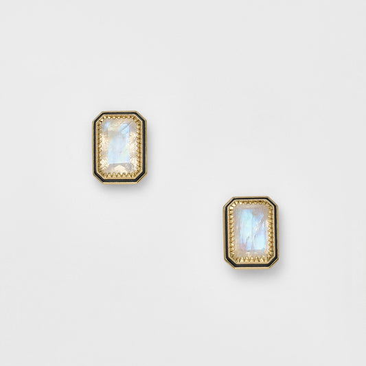 Gold Labradorite Earrings