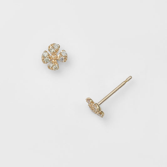 K10 Diamond Earrings (0.03Ct)