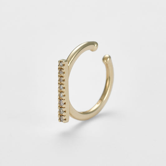 K10 Diamond Ear Cuff (Single Ear)