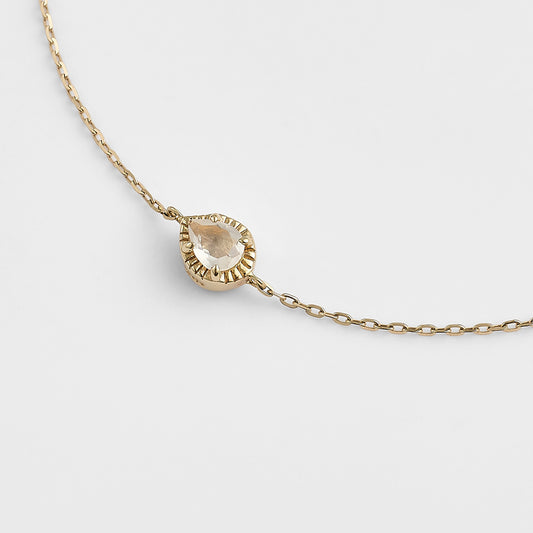 K10 Diamond/Moonstone Bracelet (0.01Ct)