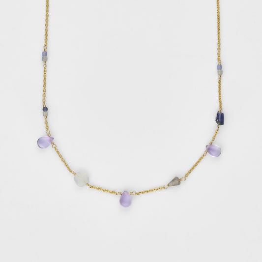 Gold Multi-Stone Necklace