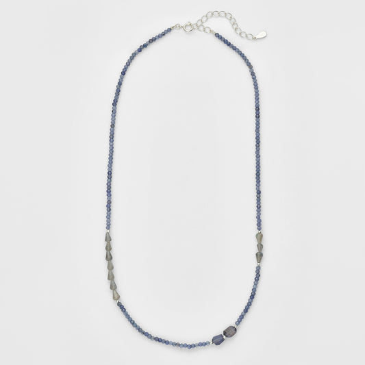 Silver Multi-Stone Necklace
