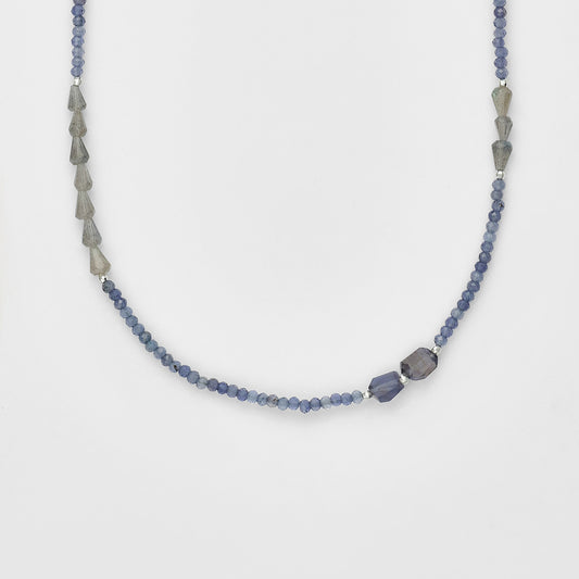 Silver Multi-Stone Necklace