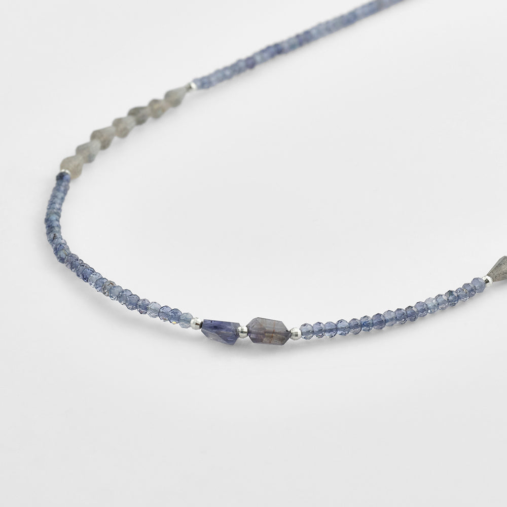 Silver Multi-Stone Necklace