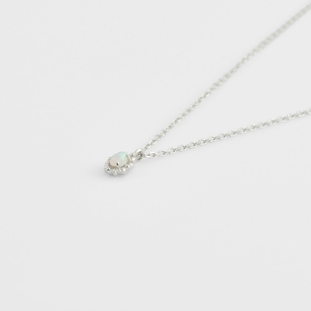 Silver Opal Necklace