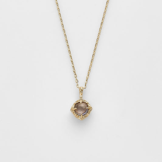 K10 Iolite/Diamond Necklace